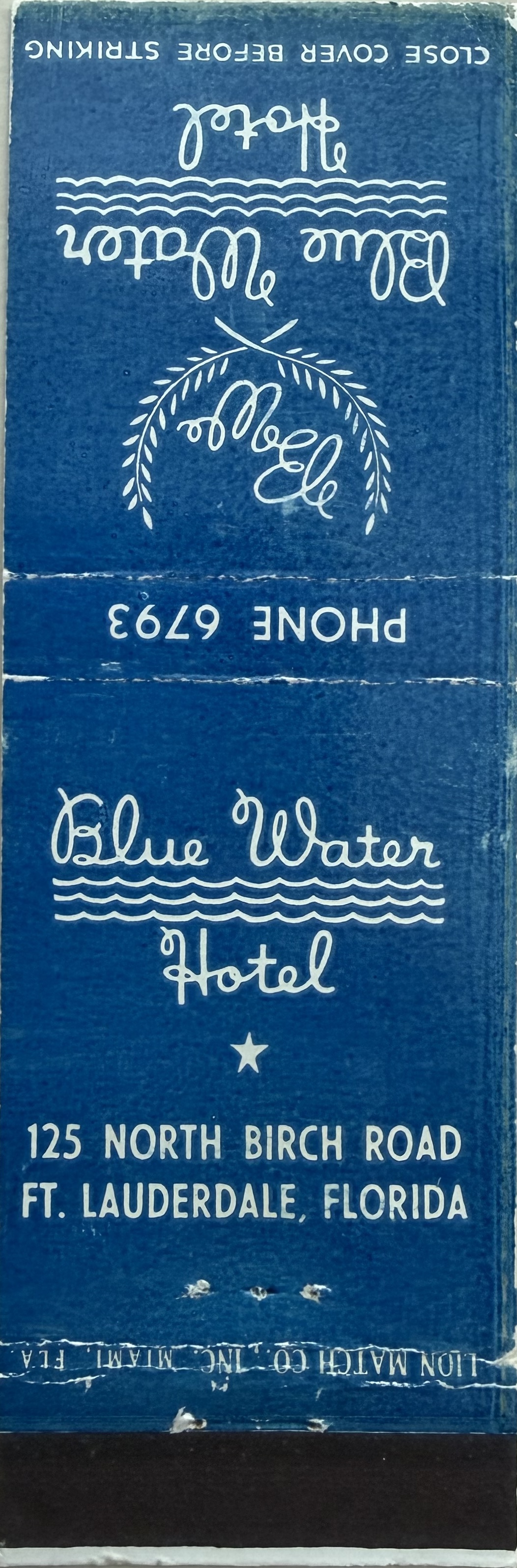Matchbook cover