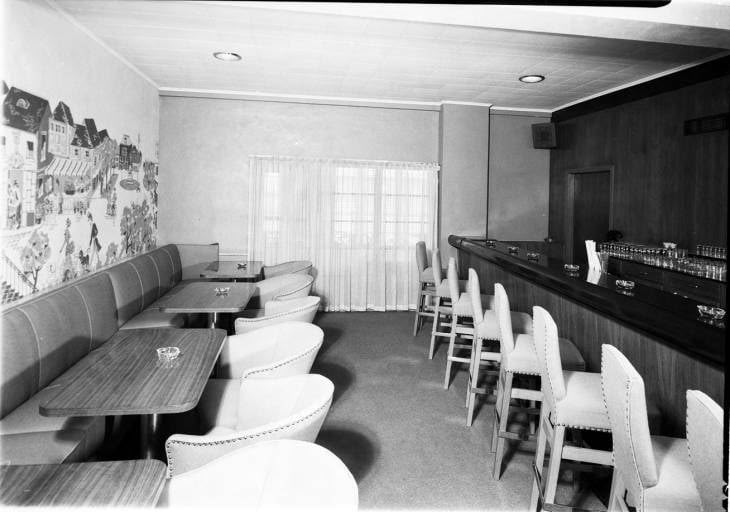 Photo Credit: Cocktail Lounge at Blue Water Hotel Mar 11, 1956 Harris, JA/World on Heart Facebook.com Dolphin Terrace Lounge