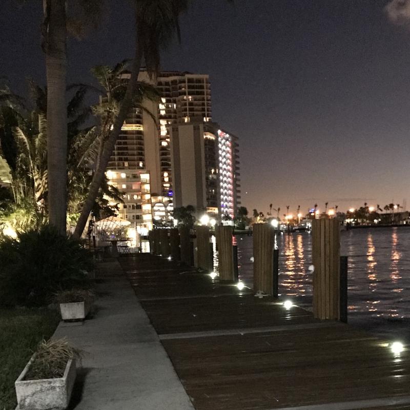 Dock at night