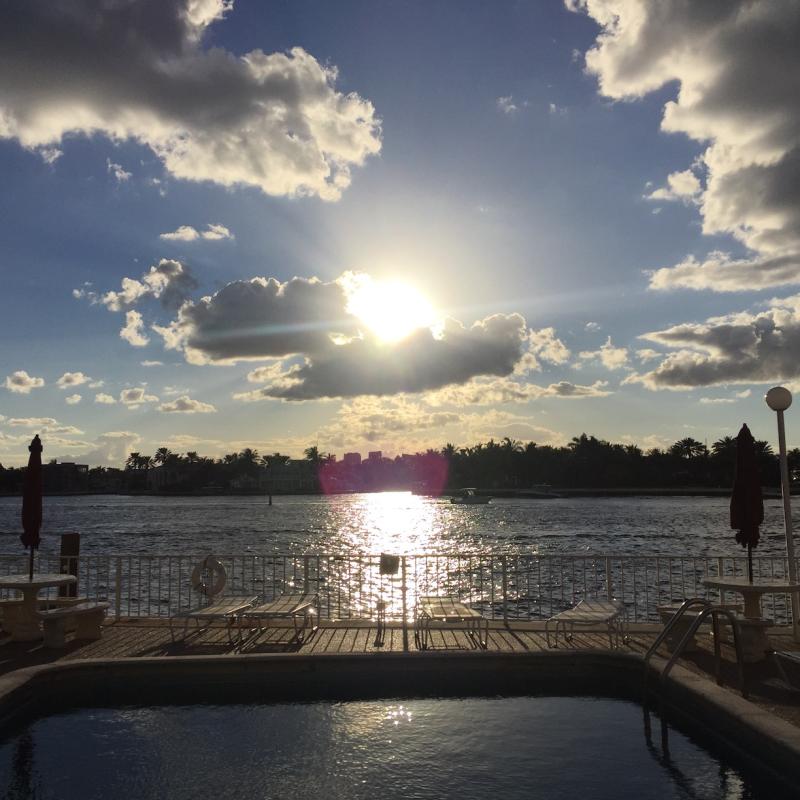 Dock at sunset