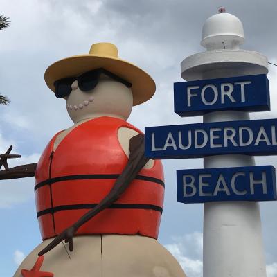 Fort Lauderdale Beach Snowman 2017